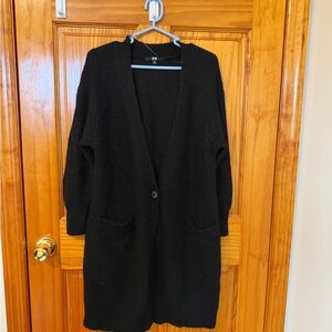 Women's Black Cardigan Sweater